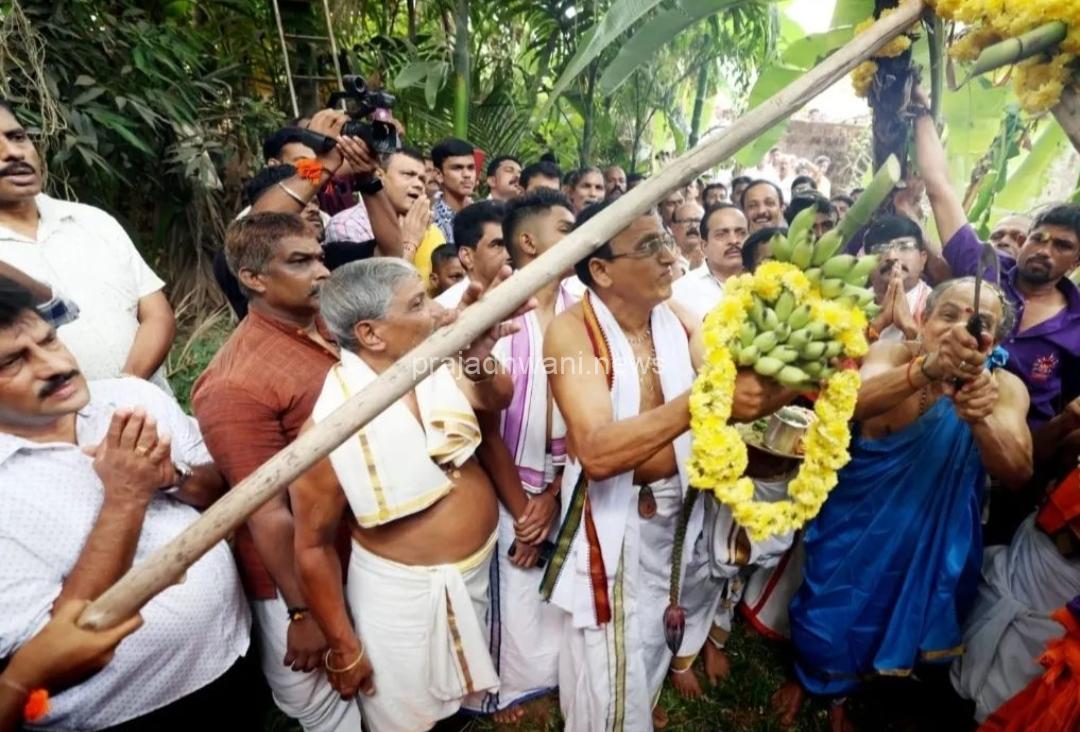 ಇತಿಹಾಸ ಪ್ರಸಿದ್ಧ ಹತ್ತೂರ ಒಡೆಯ ಪುತ್ತೂರು ಮಹಾಲಿಂಗೇಶ್ವರ ದೇವರ ಜಾತ್ರೋತ್ಸವಕ್ಕೆ ಗೊನೆ ಮುಹೂರ್ತ