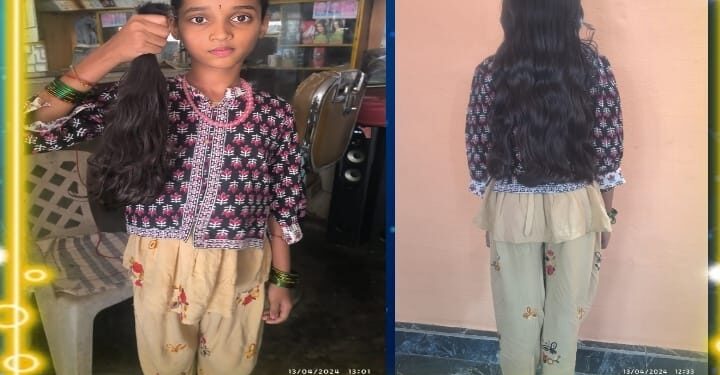 ಕೇಶ ದಾನ ಮಾಡಿದ ಪುಟ್ಟ ಸಹೋದರಿ