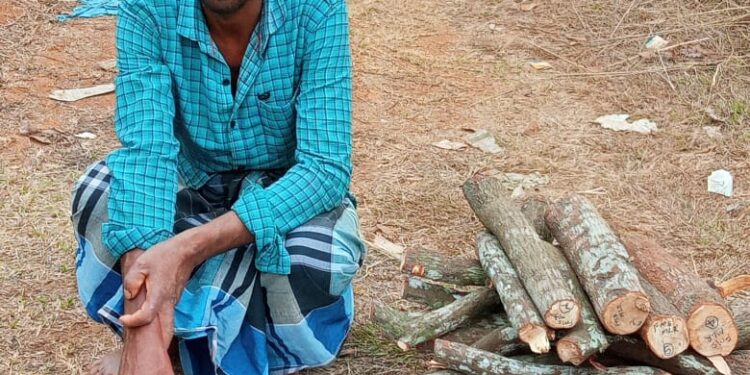 ಅರಣ್ಯ ಸಂಚಾರಿದಳದ ಎಸ್.ಐ.‌ ಜಾನಕಿ ನೇತೃತ್ವದಲ್ಲಿ ಕಾರ್ಯಾಚರಣೆ