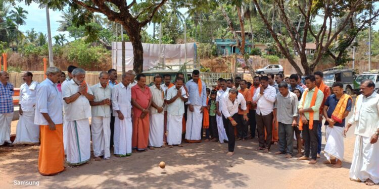 ಶಾಂತಿನಗರ ಮಹಾವಿಷ್ಣು ದೇವಸ್ಥಾನದ ಪ್ರತಿಷ್ಠಾ ವಾರ್ಷಿಕೋತ್ಸವಕ್ಕೆ ಹೊರೆಕಾಣಿಕೆ ಸಮರ್ಪಣೆ-ತುಲಾಭಾರ ಸೇವೆ