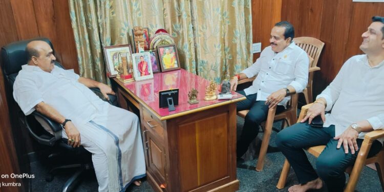 ಬೈಂದೂರು ಕ್ಷೇತ್ರದ ಮಾಜಿ ಶಾಸಕರಾದ ಸುಕುಮಾರ್ ಶೆಟ್ಟಿ ಅವರನ್ನು ಭೇಟಿಯಾದ ಪುತ್ತೂರು ಶಾಸಕರಾದ ಅಶೋಕ್ ರೈ