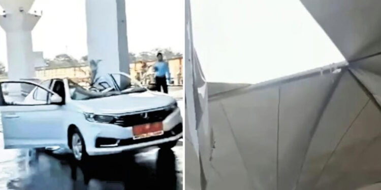 ಭಾರಿ ಮಳೆ: ಮೂರು ತಿಂಗಳ ಹಿಂದೆ ಉದ್ಘಾಟನೆಯಾದ ಜಬಲ್ಪುರ ವಿಮಾನ ನಿಲ್ದಾಣದ ಮೇಲ್ಫಾವಣಿ ಕುಸಿತ!