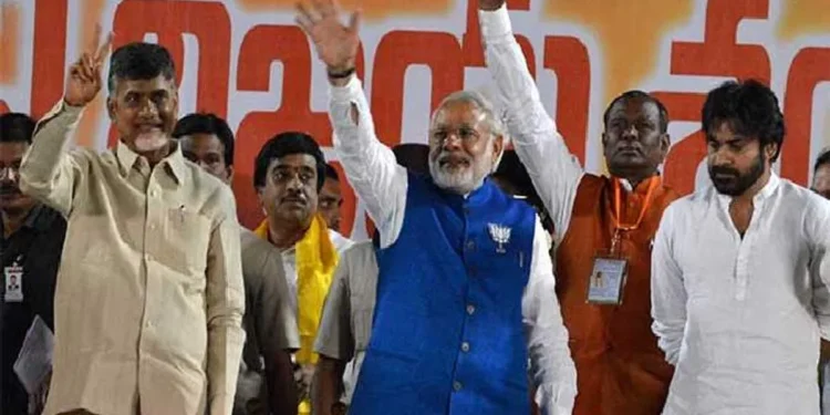 ಎನ್ಡಿಎ: ಆಂಧ್ರ ಪ್ರದೇಶ ವಿಧಾನಸಭೆ ಭರ್ಜರಿ ಗೆಲುವಿನತ್ತ