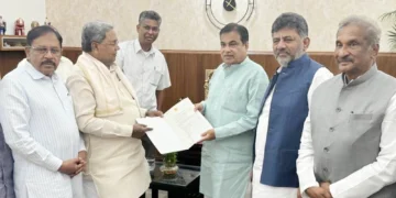 ಕೇಂದ್ರ ರಸ್ತೆ ಸಾರಿಗೆ ಮತ್ತು ಹೆದ್ದಾರಿ ಸಚಿವ ಗಡ್ಕರಿ ಭೇಟಿಯಾದ ಸಿಎಂ ; ಪ್ರಮುಖ ಹೆದ್ದಾರಿ ಯೋಜನೆಗಳ ಬಗ್ಗೆ ಚರ್ಚೆ