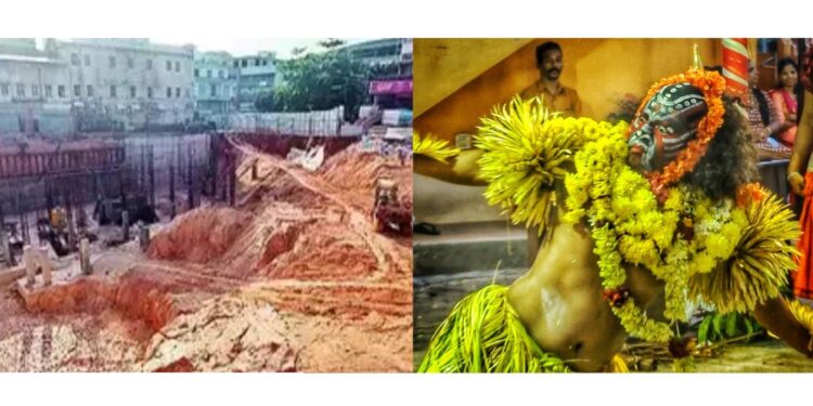 ಮಂಗಳೂರು: ಮಹಾಗುಳಿಗನ ಕೋಪಕ್ಕೆ ಅರ್ಧಕ್ಕೆ ನಿಂತ ಸ್ಮಾರ್ಟ್ ಸಿಟಿ ಕಾಮಗಾರಿ. ಕರಾವಳಿಯಲ್ಲಿ ನಡೆಯಿತು ‌ಮತ್ತೊಂದು ದೈವದ ಕಾರಣಿಕ.