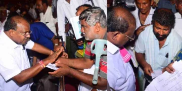 ಕೇಂದ್ರ ಸಚಿವ ಹೆಚ್​ಡಿ ಕುಮಾರಸ್ವಾಮಿ ನೇತೃತ್ವದಲ್ಲಿ ನಡೆದ ಜನತಾ ದರ್ಶನ