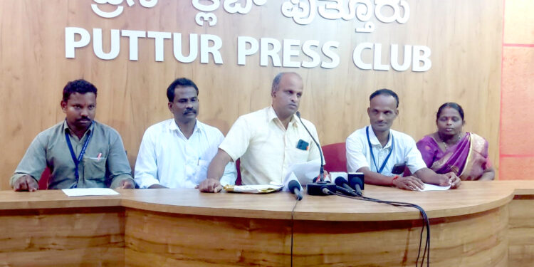 ರಾಜ್ಯದ ಎಲ್ಲಾ ಗ್ರಾಮಪಂಚಾಯತ್ ಗಳಲ್ಲಿ ಕಾರ್ಯನಿರ್ವಹಿಸುತ್ತಿರುವ ವಿಶೇಷ ಚೇತನರ ನಗರ ಮತ್ತು ಗ್ರಾಮೀಣ ಪುನರ್ವಸತಿ ಕಾರ್ಯಕರ್ತರಿಗೆ ಸರಕಾರ ಕನಿಷ್ಟ ವೇತನ ಜಾರಿಗೊಳಿಸಬೇಕು ಮತ್ತು ಹುದ್ದೆಯನ್ನು ಖಾಯಂಗೊಳಿಸಬೇಕೆಂದು ರಾಜ್ಯ ವಿಶೇಷ ಚೇತನರ ನಗರ ಮತ್ತು ಗ್ರಾಮೀಣ ಪುನರ್ವಸತಿ ಕಾರ್ಯಕರ್ತರ ರಾಜ್ಯ ಸಮಿತಿ ಅಧ್ಯಕ್ಷ ಪ್ರವೀಣ್ ನಾಯಕ್ ಆಗ್ರಹಿಸಿದ್ದಾರೆ.