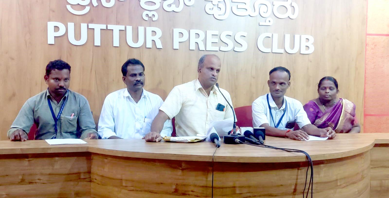 ರಾಜ್ಯದ ಎಲ್ಲಾ ಗ್ರಾಮಪಂಚಾಯತ್ ಗಳಲ್ಲಿ ಕಾರ್ಯನಿರ್ವಹಿಸುತ್ತಿರುವ ವಿಶೇಷ ಚೇತನರ ನಗರ ಮತ್ತು ಗ್ರಾಮೀಣ ಪುನರ್ವಸತಿ ಕಾರ್ಯಕರ್ತರಿಗೆ ಸರಕಾರ ಕನಿಷ್ಟ ವೇತನ ಜಾರಿಗೊಳಿಸಬೇಕು ಮತ್ತು ಹುದ್ದೆಯನ್ನು ಖಾಯಂಗೊಳಿಸಬೇಕೆಂದು ರಾಜ್ಯ ವಿಶೇಷ ಚೇತನರ ನಗರ ಮತ್ತು ಗ್ರಾಮೀಣ ಪುನರ್ವಸತಿ ಕಾರ್ಯಕರ್ತರ ರಾಜ್ಯ ಸಮಿತಿ ಅಧ್ಯಕ್ಷ ಪ್ರವೀಣ್ ನಾಯಕ್ ಆಗ್ರಹಿಸಿದ್ದಾರೆ.