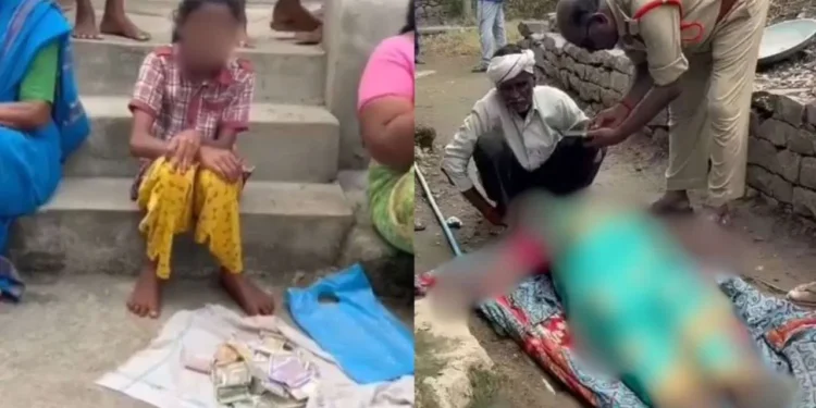 ಅಂತ್ಯಕ್ರಿಯೆಗೆ ಹಣವಿಲ್ಲದೆ ಮೃತದೇಹದ ಮುಂದೆ ಕುಳಿತು ಭಿಕ್ಷೆ ಬೇಡಿದ ಬಾಲಕಿ