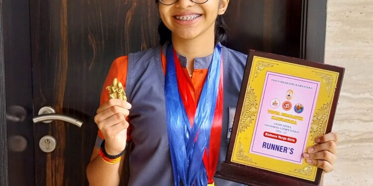 ಸಿಯಾ ಭಾವಿನ್ ಸವಜಾನಿ ಈಜು ಸ್ಪರ್ಧೆಯಲ್ಲಿ ರಾಷ್ಟ್ರ ಮಟ್ಟಕ್ಕೆ ಆಯ್ಕೆ