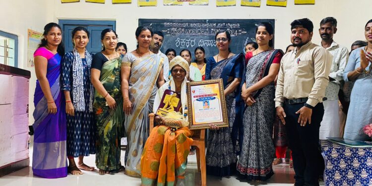 ಜಿಲ್ಲಾ ಮಟ್ಟದ ಅತ್ಯುತ್ತಮ ಶಿಕ್ಷಕಿ ಪ್ರಶಸ್ತಿ ಪುರಸ್ಕೃತ ಶಿಕ್ಷಕಿ ಯಶೋದ ಗೆ ಬೆಳ್ಳಿಪ್ಪಾಡಿ ಶಾಲಾ ವತಿಯಿಂದ ಸನ್ಮಾನ