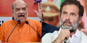 ರಾಹುಲ್​ ಗಾಂಧಿಗೆ ದೇಶ ವಿರೋಧಿ ಹೇಳಿಕೆಗಳನ್ನು ನೀಡುವುದು ಅಭ್ಯಾಸವಾಗಿಬಿಟ್ಟಿದೆ ಎಂದು ಗೃಹ ಸಚಿವ ಅಮಿತ್ ಶಾ