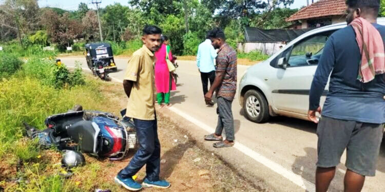 ಕಡಬ : ಕಾರು ಮತ್ತು ದ್ವಿಚಕ್ರ ವಾಹನ ಅಪಘಾತ. ದ್ವಿ ಚಕ್ರ ಸವಾರ ಮೃತ್ಯು.