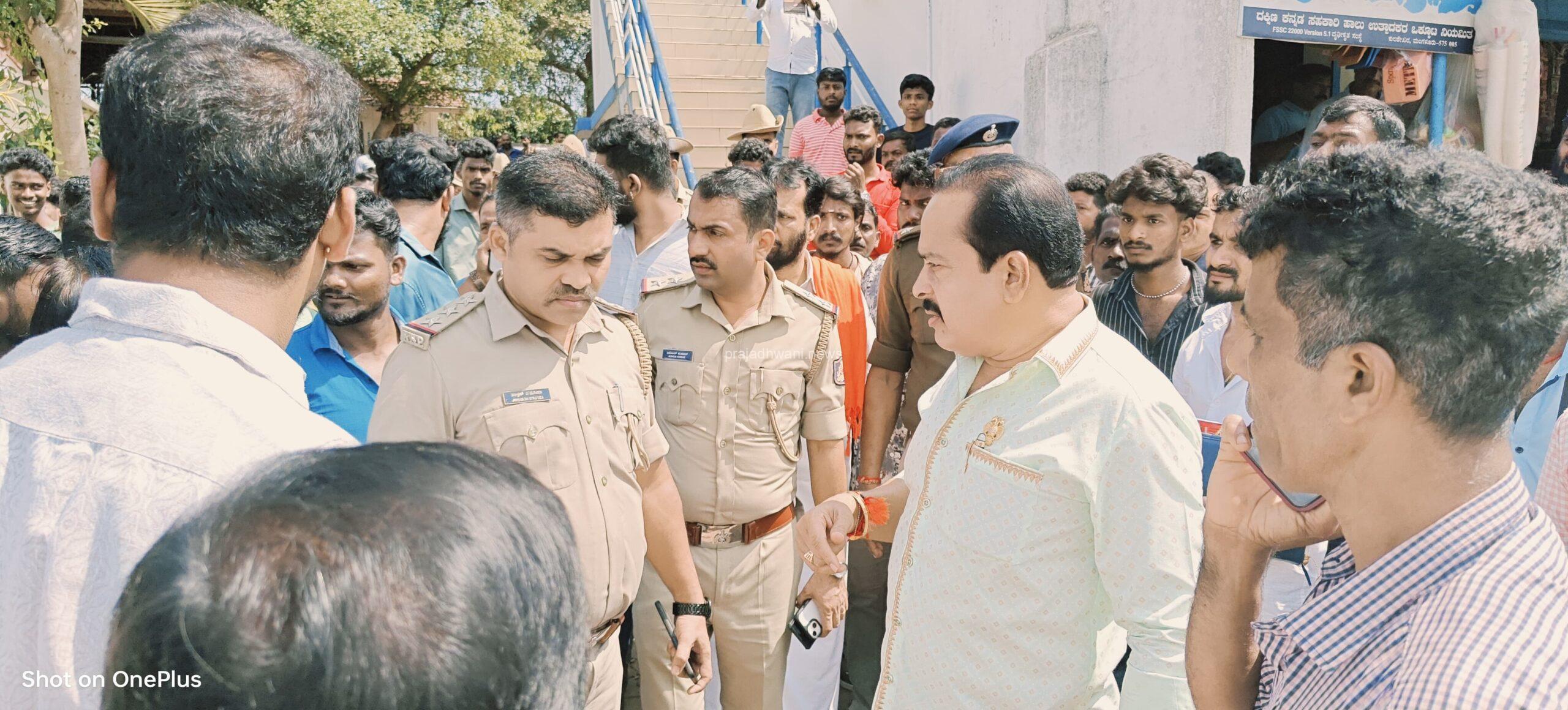 ಕೆಲಸ ಮಾಡುವ ವೇಳೆ ಮೃತಪಟ್ಟ ಕೆರೆಮೂಲೆ ಶಿವಪ್ಪ ಮನೆಗೆ ಶಾಸಕರ ಭೇಟಿ