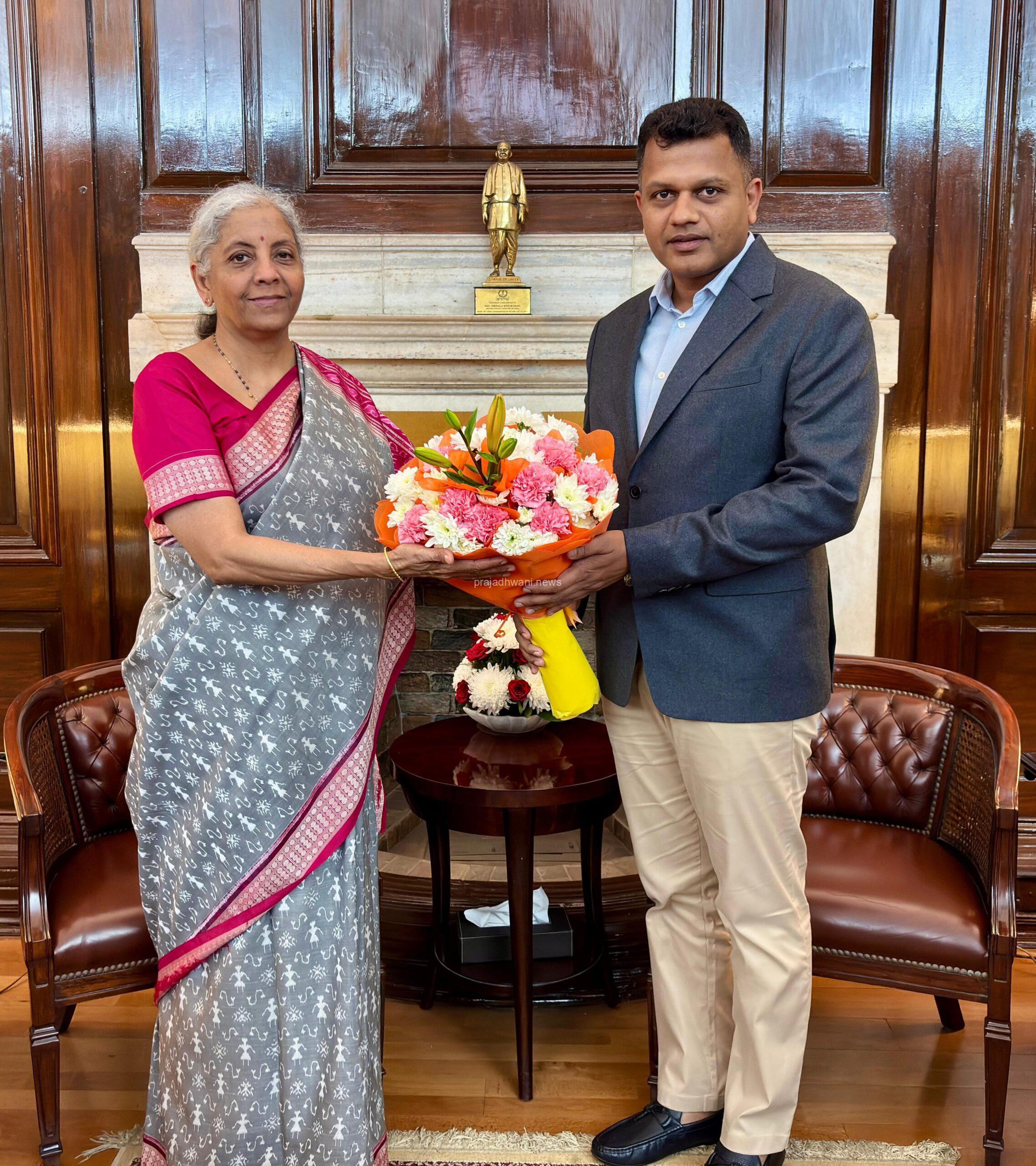 ಐಬಿಆರ್ಟಿ ಸ್ಥಾಪನೆ ಜತೆ ಮಂಗಳೂರನ್ನು ಜಾಗತಿಕ ಸಾಮರ್ಥ್ಯದ ಕೇಂದ್ರವಾಗಿಸಿ’* *ಕೇಂದ್ರ ಸಚಿವೆ ನಿರ್ಮಲಾ ಸೀತಾರಾಮನ್ ಗೆ ಕ್ಯಾ. ಚೌಟ ಮನವಿ