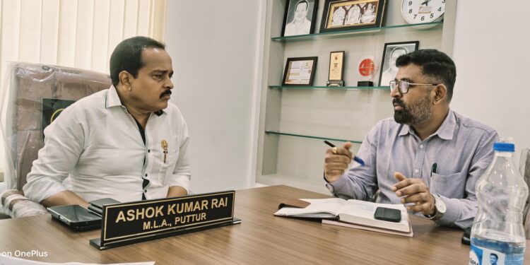 ಸೋಮವಾರದಿಂದ ನಗರದ ರಸ್ತೆ ಮರುಡಾಮರೀಕರಣ ಆರಂಭ: ಶಾಸಕ ಅಶೋಕ್ ರೈ