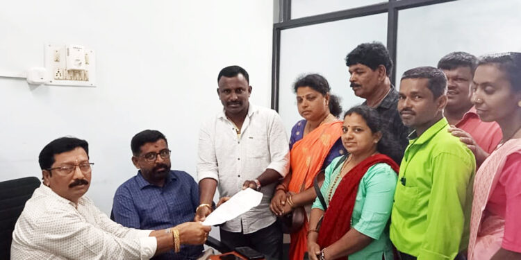 ಕೆಮ್ಮಾಯಿ ಬೂತ್ ಸಂಖ್ಯೆ 140 ರ ವಿಷ್ಣು ನಗರ ರಸ್ತೆಗೆ ಇಂಟರ್ ಲಾಕ್ ಅಳವಡಿಕೆಗೆ ಮನವಿ.