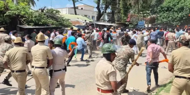 ಮಂಡ್ಯದ ಮದ್ದೂರಿನಲ್ಲಿ ಗಣೇಶ ಮೂರ್ತಿ ವಿಸರ್ಜನೆ ಮೆರವಣಿಗೆ ವೇಳೆ ಕಲ್ಲು ತೂರಾಟ: 21 ಮುಸ್ಲಿಮರ ಬಂಧನ