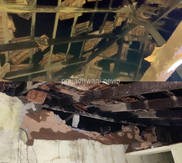 ಪುತ್ತೂರು: ಸಿಡಿಲಿನ ಆರ್ಭಟಕ್ಕೆ ಎರಡು ಮನೆಗಳು ಛಿದ್ರ : ನಾಲ್ವರು ಅಸ್ವಸ್ಥ
