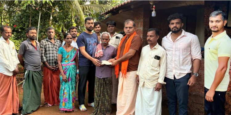 ಪುತ್ತಿಲ ಪರಿವಾರ ಸೇವಾ ಟ್ರಸ್ಟ್(ರಿ) ವತಿಯಿಂದ  ಬಳಲುತಿದ್ದ ಕೂಲಿ ಕಾರ್ಮಿಕನಿಗೆ ಆರ್ಥಿಕ ಸಹಾಯ