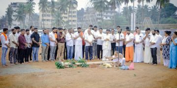 3ನೇ ವರ್ಷದ ಶ್ರೀನಿವಾಸ ಕಲ್ಯಾಣೋತ್ಸವ ಬೃಹತ್ ವೇದಿಕೆ ರಚನೆಗೆ ಸಿದ್ಧತೆ-ಚಪ್ಪರ ಮುಹೂರ್ತ