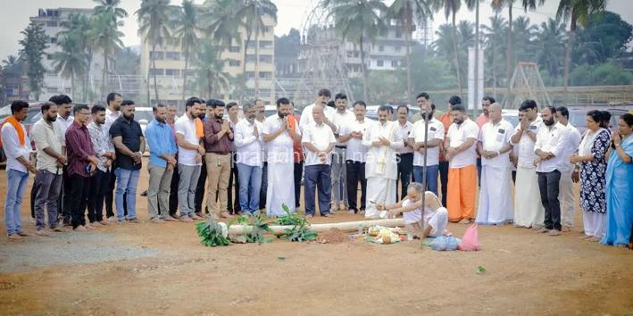 3ನೇ ವರ್ಷದ ಶ್ರೀನಿವಾಸ ಕಲ್ಯಾಣೋತ್ಸವ ಬೃಹತ್ ವೇದಿಕೆ ರಚನೆಗೆ ಸಿದ್ಧತೆ-ಚಪ್ಪರ ಮುಹೂರ್ತ