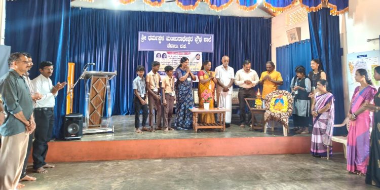 ಬೆಳಾಲು ಶ್ರೀ ಧ.ಮಂ. ಅನುದಾನಿತ ಪ್ರೌಢ ಶಾಲೆಯಲ್ಲಿ  ಶ್ರೀ ಕ್ಷೇತ್ರ ಧರ್ಮಸ್ಥಳ ಗ್ರಾಮಾಭಿವೃದ್ಧಿ ಯೋಜನೆ ವತಿಯಿಂದ ಸ್ವಾಸ್ಥ್ಯ ಸಂಕಲ್ಪ