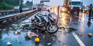 ಭಯಾನಕ ರೋಡ್ ರೇಜ್: ಬೈಕ್ ಸವಾರನ ಬೆನ್ನಟ್ಟಿ ಲಾರಿ ಗುದ್ದಿಸಿ ಹತ್ಯೆಗೆ ಯತ್ನಿಸಿದ ಚಾಲಕ!