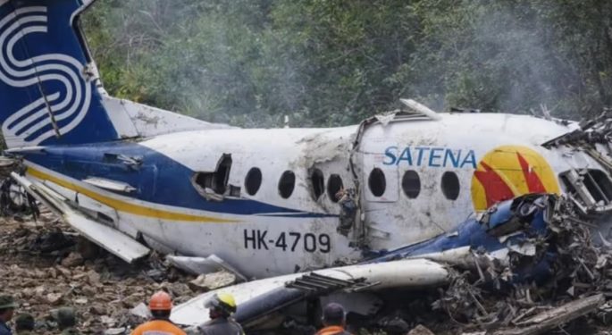 ಕೊಲಂಬಿಯಾ ಸರ್ಕಾರಿ ವಿಮಾನ ಪತನ, ಸಂಸದ ಸೇರಿ 15 ಮಂದಿ ಸಾವು