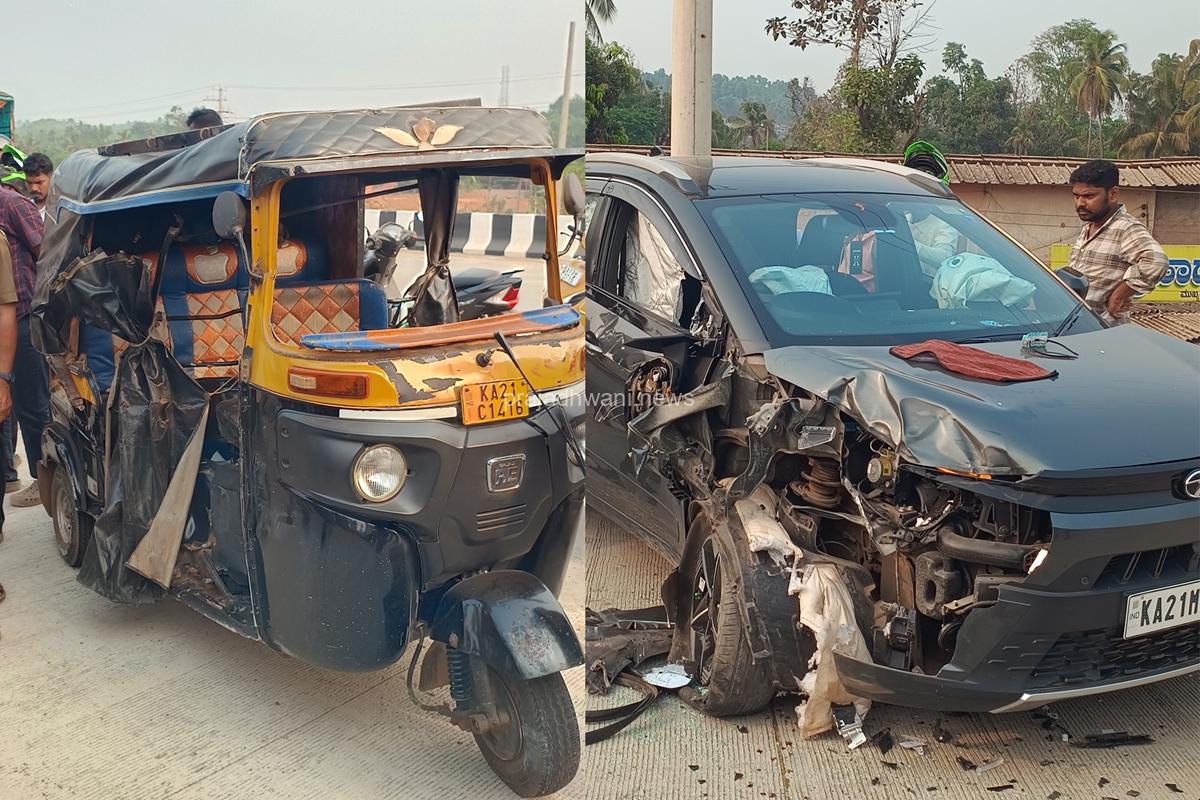 ಉಪ್ಪಿನಂಗಡಿ ಸೇತುವೆ ಬಳಿ ರಿಕ್ಷಾ ಮತ್ತು ಕಾರ್ ಅಪಘಾತ ಮಗು ಗಂಭೀರ