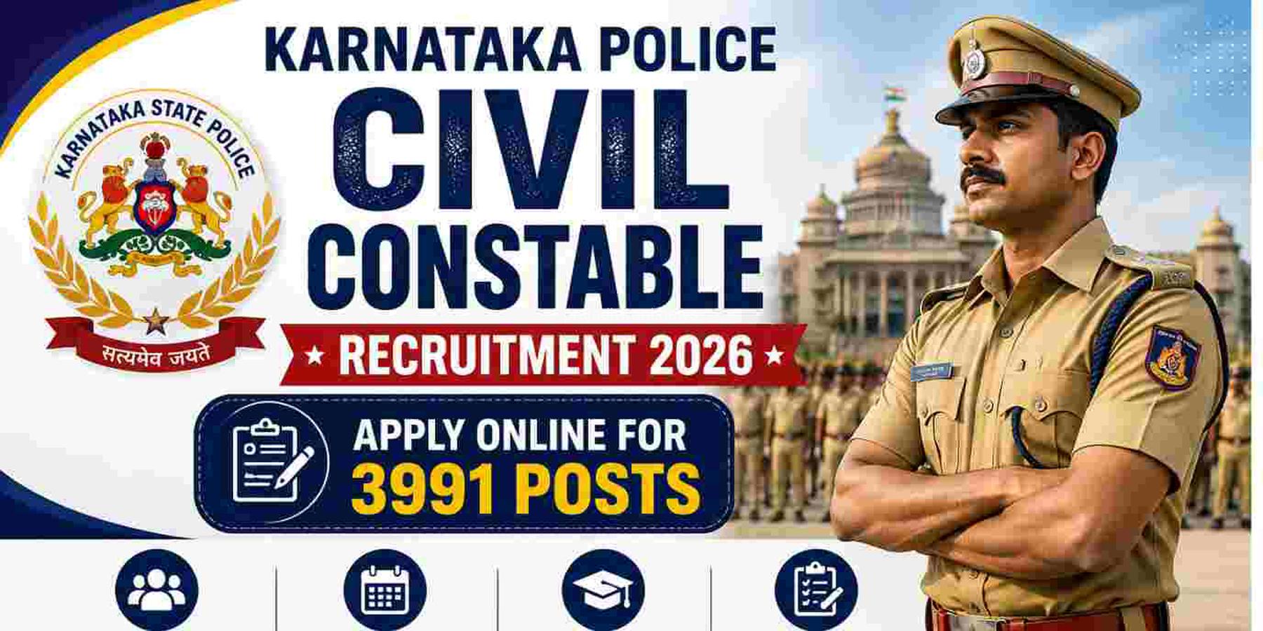3395 ಕಾನ್ಸ್ಟೇಬಲ್ ಹುದ್ದೆಗಳಿಗೆ ಅರ್ಜಿ ಆಹ್ವಾನಿಸಿದ ಕರ್ನಾಟಕ ಪೊಲೀಸ್–ವಸತಿಯುತ ತರಬೇತಿ ಪ್ರಾರಂಭಿಸಿದ ವಿದ್ಯಾಮಾತಾ ಅಕಾಡೆಮಿ