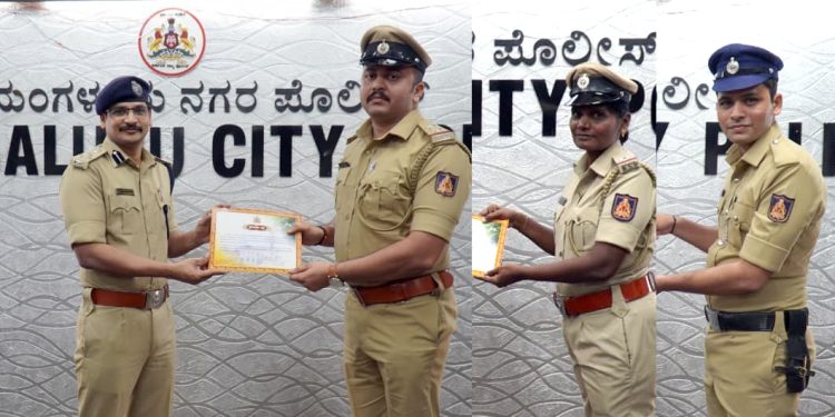 ಮಂಗಳೂರು ನಗರ ಪೊಲೀಸ್ ಕಮಿಷನರೇಟ್ ವ್ಯಾಪ್ತಿಯಲ್ಲಿ ವಿವಿಧ ಕ್ಷೇತ್ರಗಳಲ್ಲಿ ಅತ್ಯುತ್ತಮ ಸೇವೆ ಸಲ್ಲಿಸಿದ ಅಪರಾಧ ಪತ್ತೆ, ಸೈಬರ್ ಕ್ರೈಂ, ಎನ್ಡಿಪಿಎಸ್ ಹಾಗೂ ಕಾನೂನು ಸುವ್ಯವಸ್ಥೆಯಲ್ಲಿ ಸಾಧನೆ ಮಾಡಿದ ಸಿಬ್ಬಂದಿಗೆ ಸನ್ಮಾನ