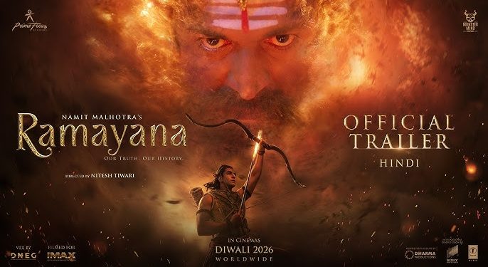 ದೇಶಗಳ ಗಡಿ ದಾಟಿ ಗಮನ ಸೆಳೆಯುತ್ತಿರುವ ರಾಮಾಯಣ ಸಿನಿಮಾದ ಟ್ರೇಲರ್