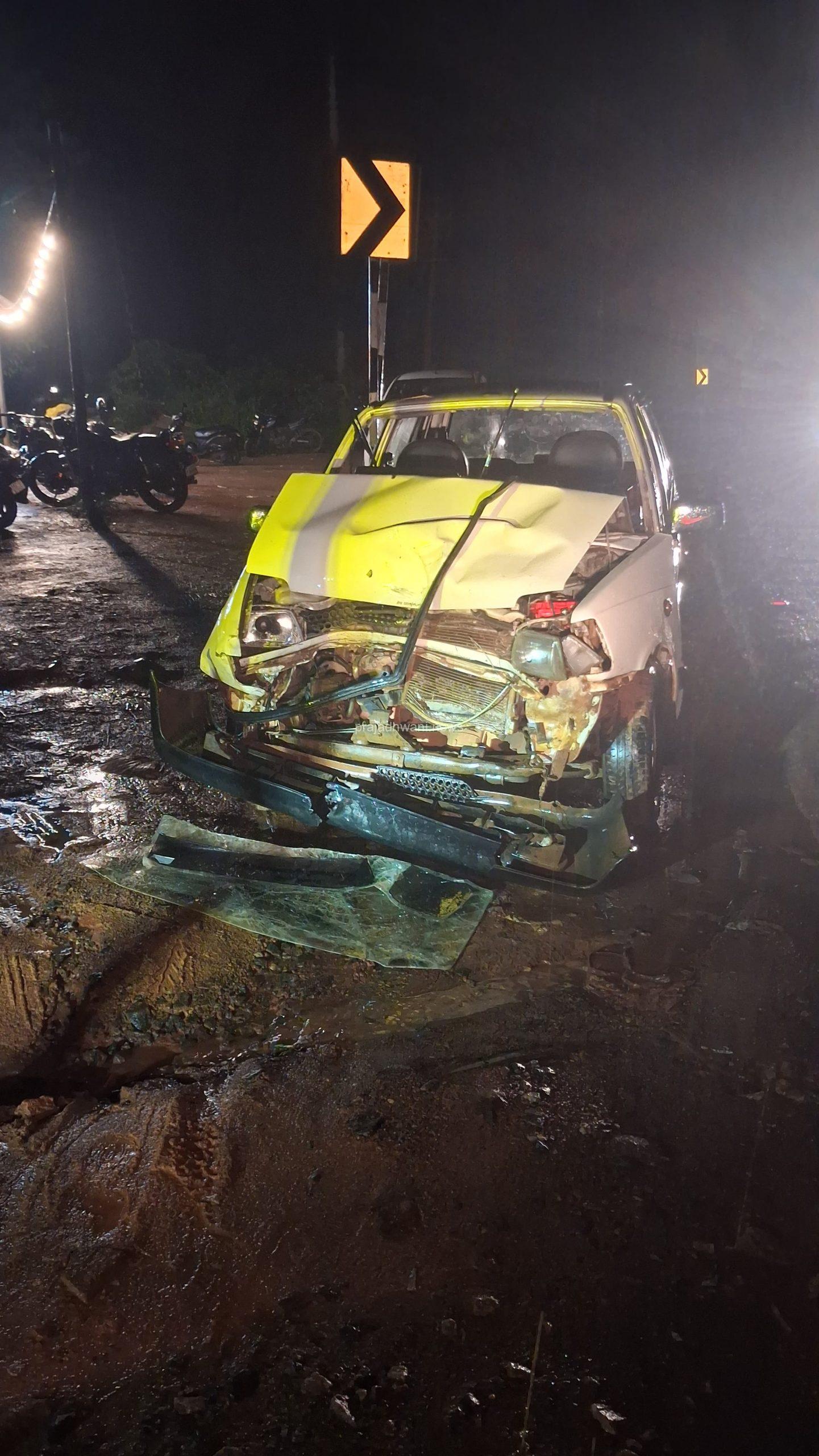ಕುಂಬ್ರದಲ್ಲಿ ಸರಣಿ ಅಪಘಾತ : ಕಾರ್ ಚಾಲಕ ಗಂಭೀರ