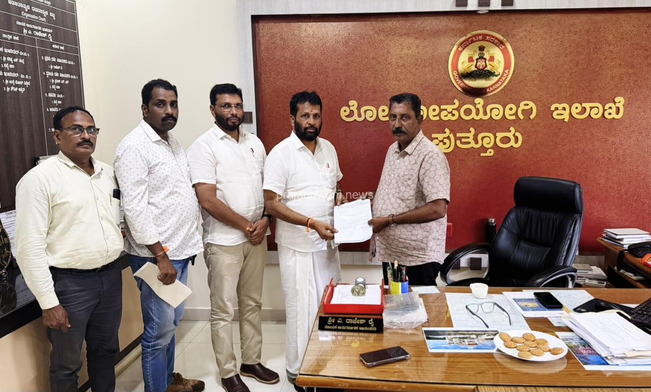 ಪುತ್ತೂರು: ಪುತ್ತಿಲ ಪಾರಿವಾರದಿಂದ ರಾಜ್ಯ ಹೆದ್ದಾರಿಗಳ ಸರಿ ಪಡಿಸಲು ಪಿಡಬ್ಲ್ಯೂಡಿ ಮುಖ್ಯ ಅಭಿಯಂತರರಿಗೆ ಮನವಿ