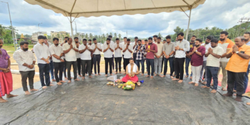 ಮಹಾಲಿಂಗೇಶ್ವರ ದೇವಾಲಯದ ದೇವರಮಾರು ಗದ್ದೆಯಲ್ಲಿ ಪುತ್ತೂರುದ ಪಿಲಿಗೊಬ್ಬು ಆವೃತ್ತಿ-4 ಕಾರ್ಯಕ್ರಮದ ಚಪ್ಪರ ಮುಹೂರ್ತ